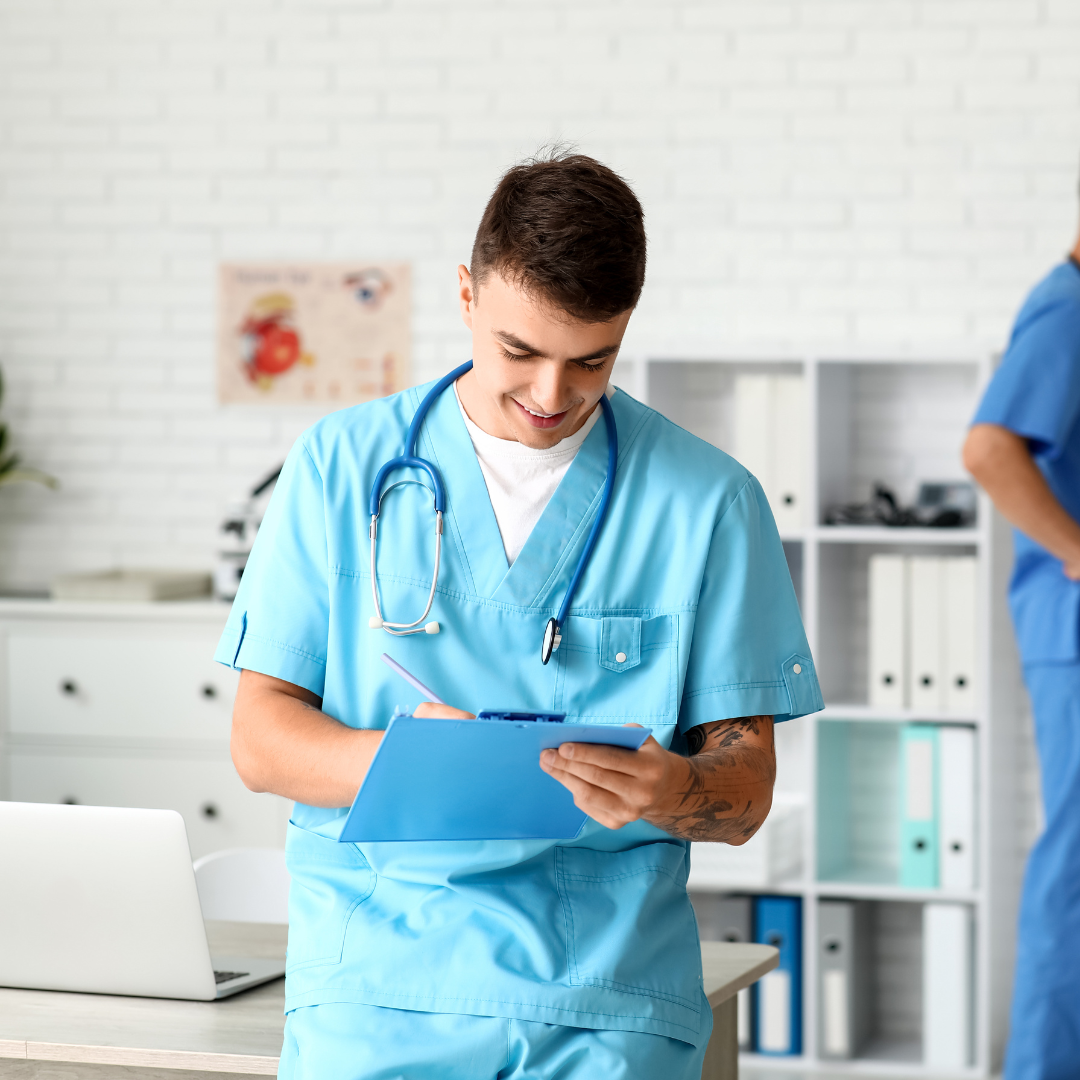 Doctor consulting respiratory patient
